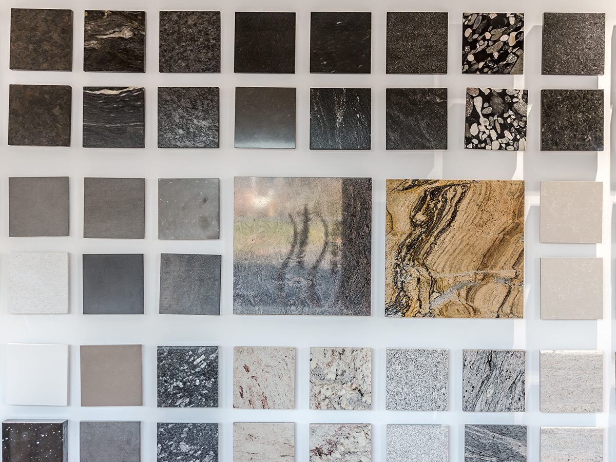 Weisser Küchenstudio Küchen Produktion Muster Arbeitsplatten