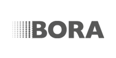 Weisser Küchenstudio Marken Logo Bora