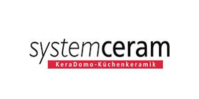 Weisser Küchenstudio Marken Logo systemceram